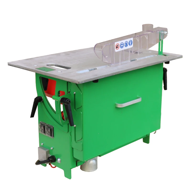 High quality combined planer table saw wood cutting double saw machine