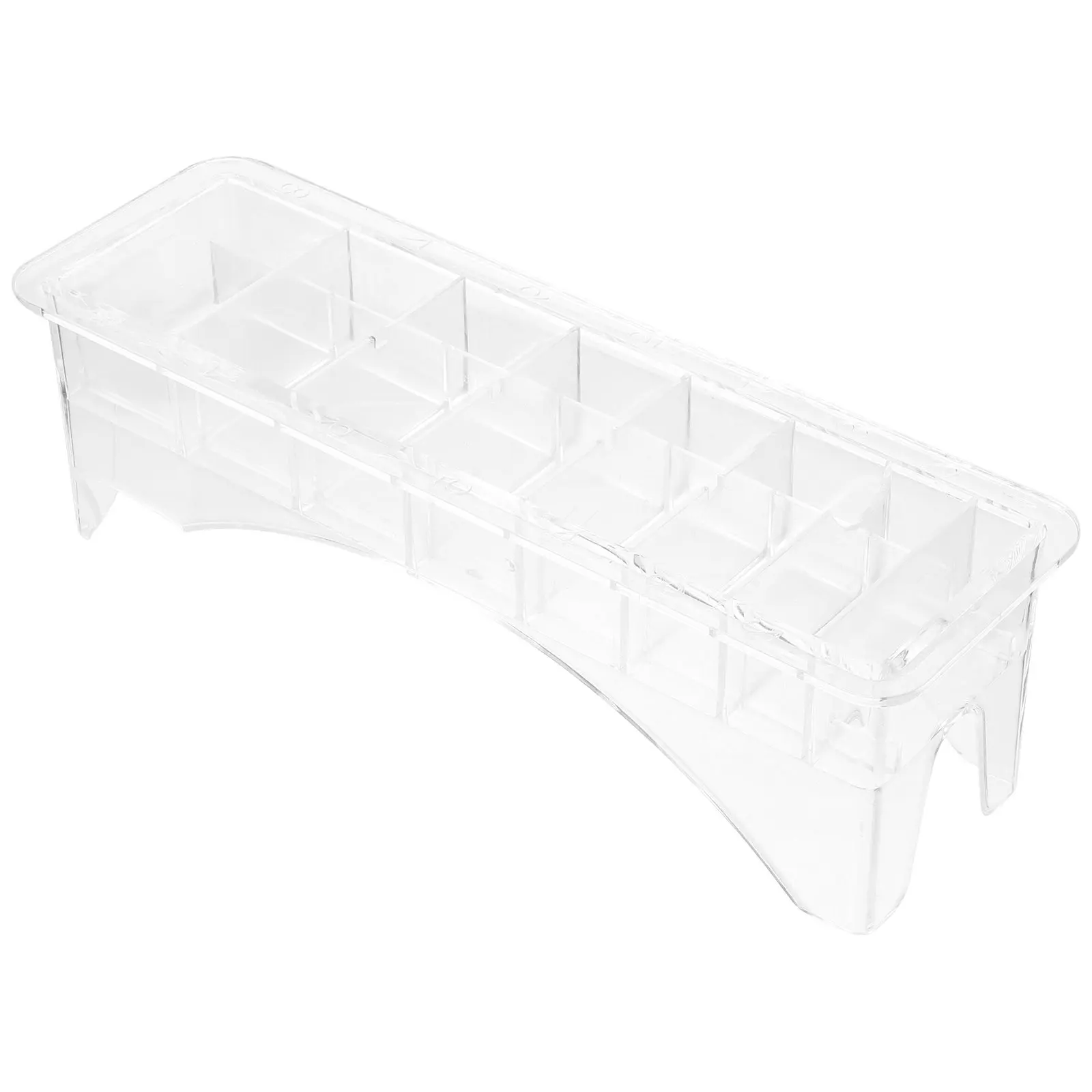 1Pcs Limit Comb Box Plastic Storage Organizer for Hair Clipper Accessories with 8 Or 10 Slots Electric Clipper Comb Box