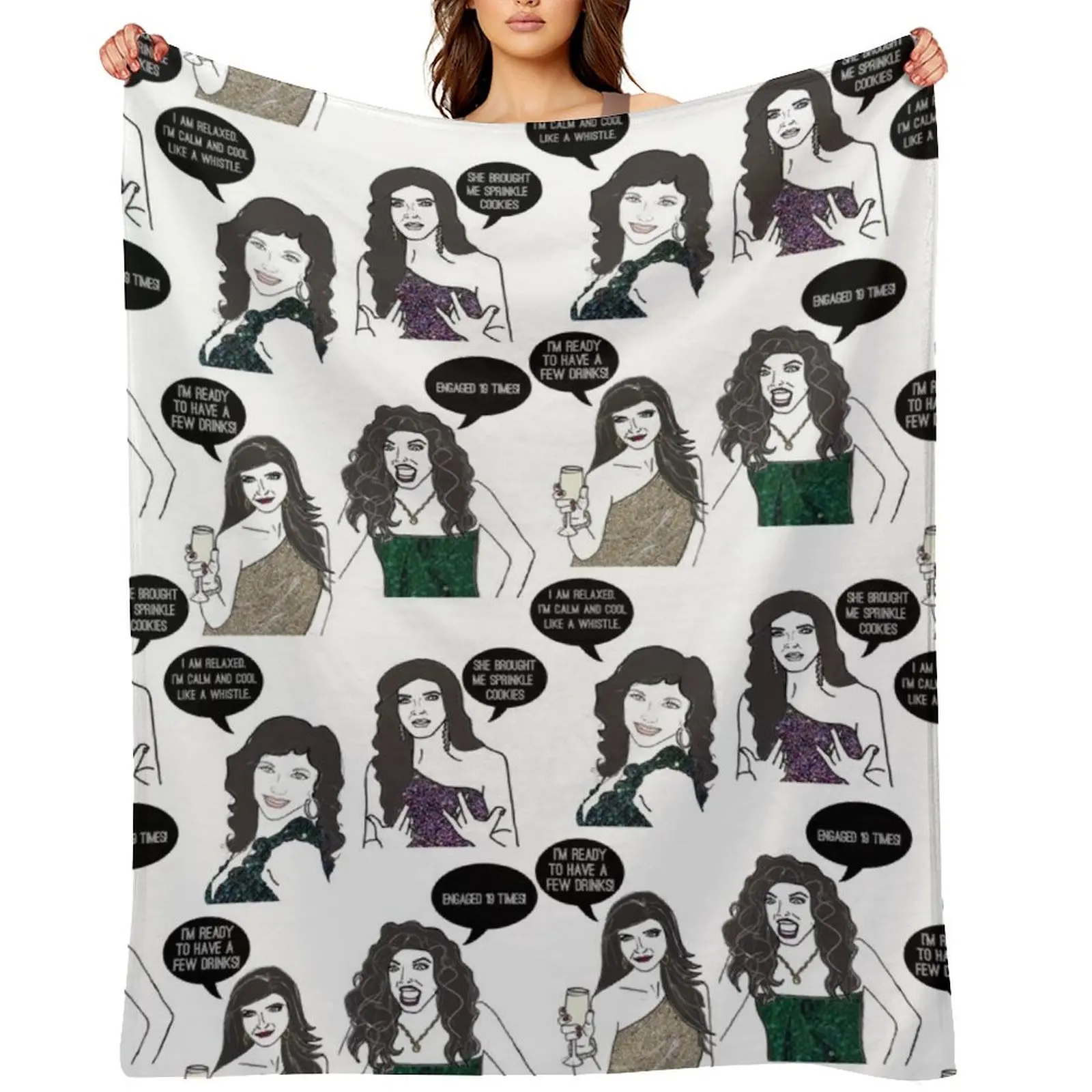 

Teresa Throw Blanket Moving Flannels Luxury Thicken funny gift Blankets