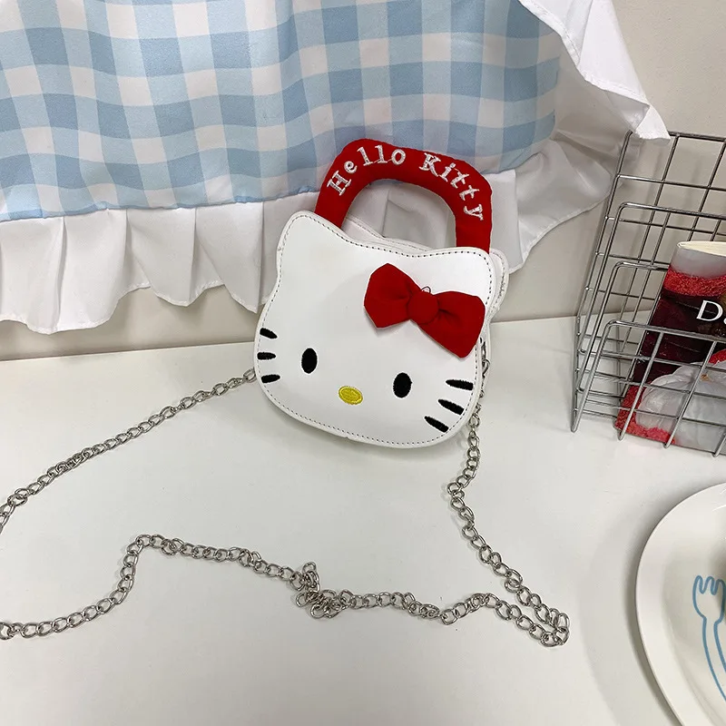 

Hello Kitty Shoulder Bag Kawaii Anime Large Capacity Versatile Kt Women Crossbody Handbag Storage Bag Cute Girl Gift Wholesale