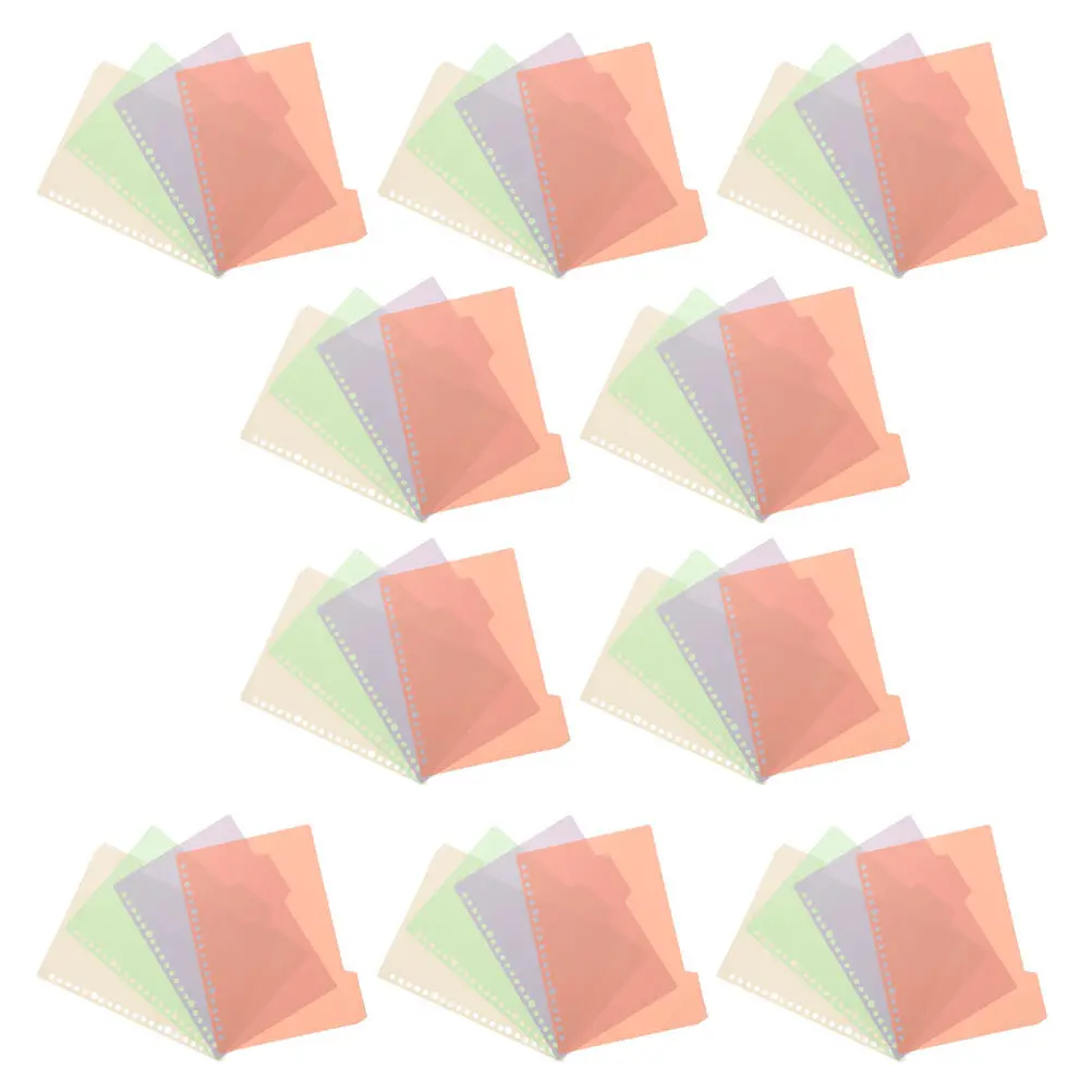 

12 комплектов пластиковых разделителей для папок с полосками для записей, для индексации, маркировки и нумерации в блокнотах, файлах, ежедневниках, отчетах