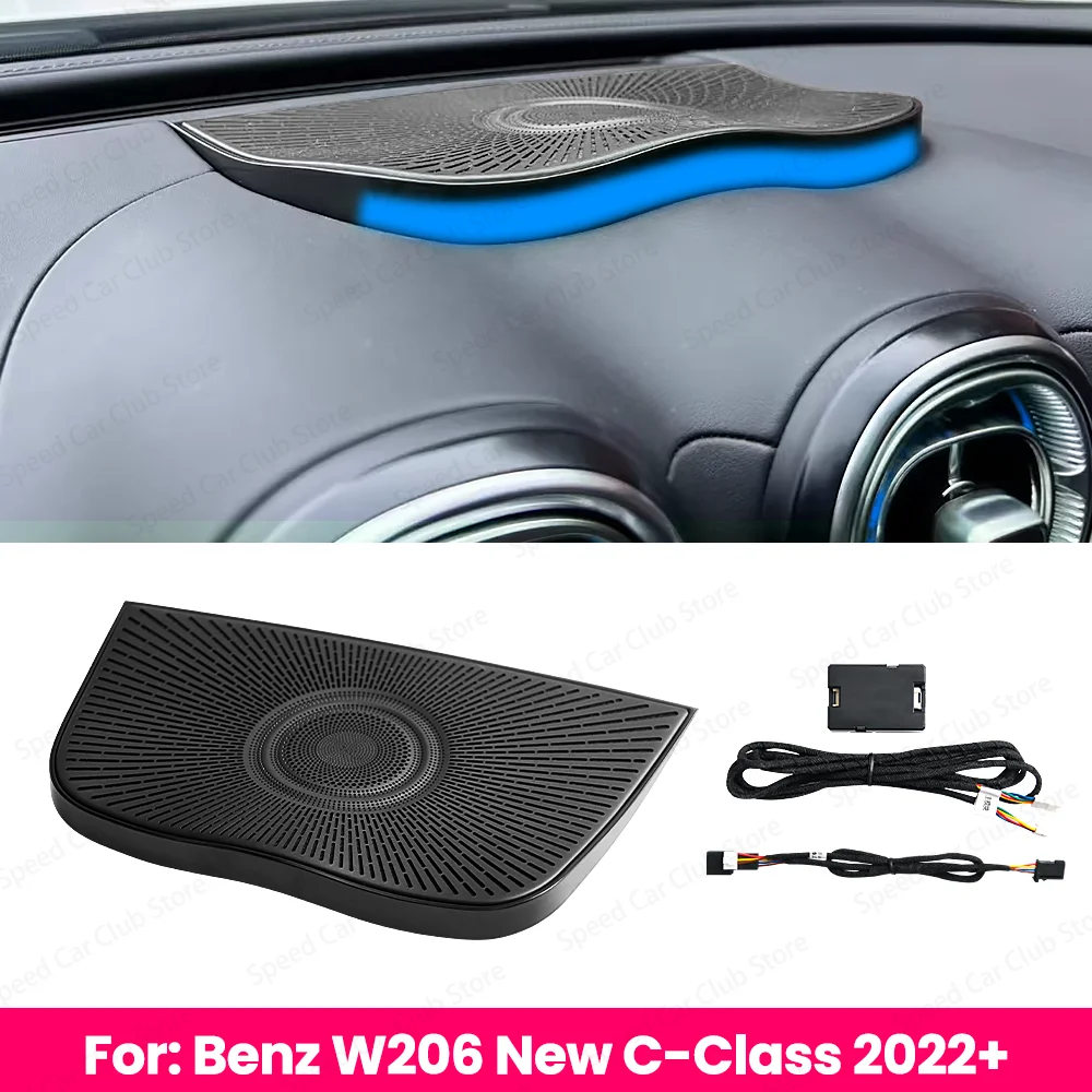 

64 Colors LED Central Control Panel Lift Type Cover Plate for Benz C-Class W206 Car Interior Lighting Upgrade