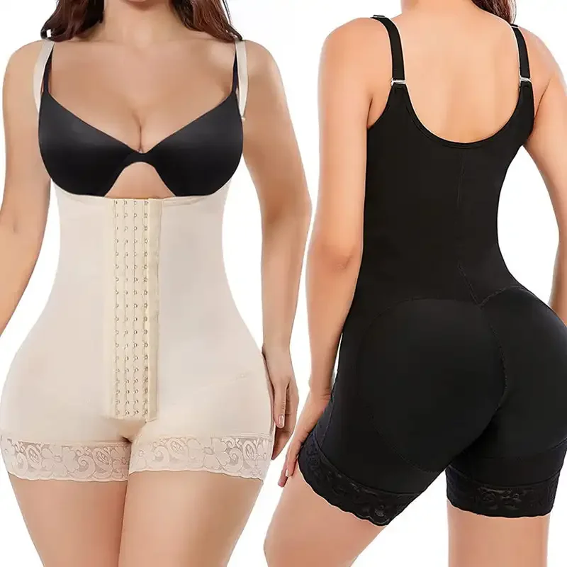 High Compression Body Shapewear Women Fajas Colombianas Corrective Girdle Tummy Control Post Liposuction BBL Slimming 7206