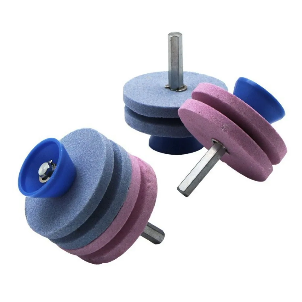 Premium Quality Mower Blade Sharpener Grinding Stone Head For Power Drill Garden Lawn Care Equipment Repairing Tool