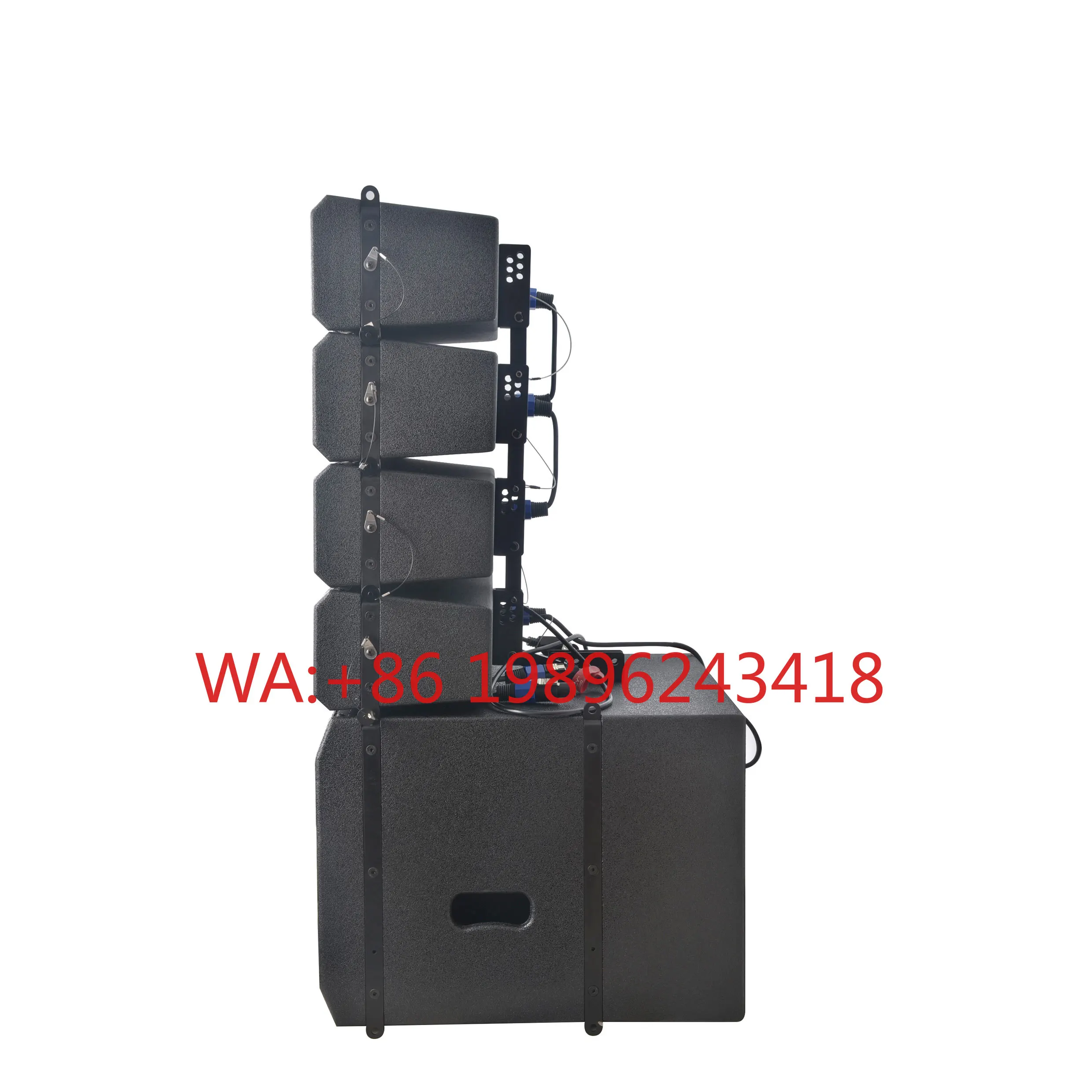 

RQSONIC LA615D-KIT Professional Audio Pa 1300W Powered Speaker Active Concert Stage Line Array Speaker Sound System