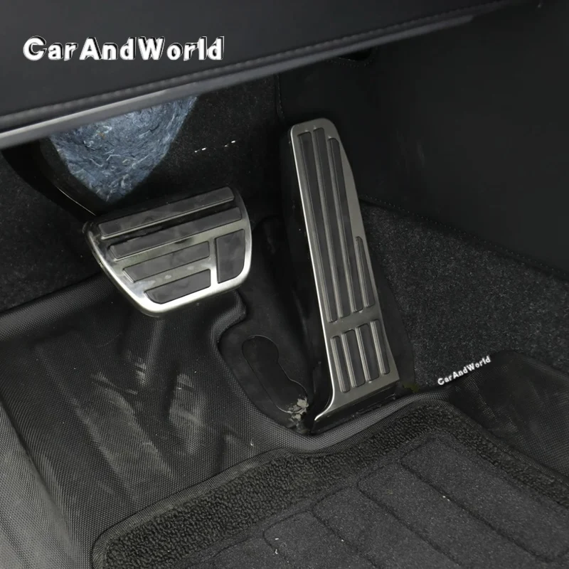Stainless Steel Foot Rest Pedals Accelerator Gas Pedal Brake Cover Car Non-slip Pads For Toyota RAV4 2026 ‌WILDLANDER Hybrid
