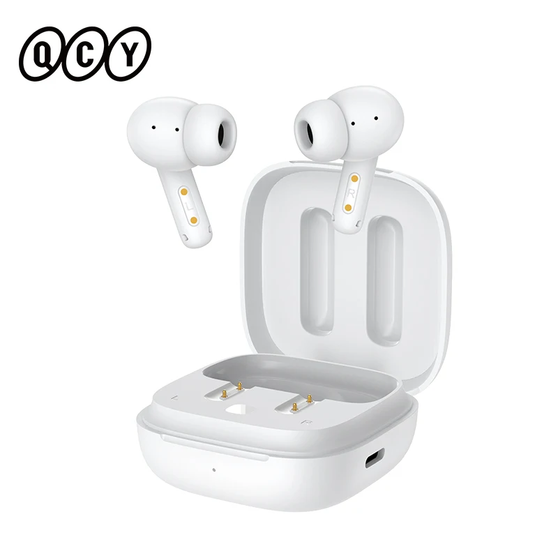 QCY-T13 ANC fone de ouvido sem fio, Bluetooth 5.3 Earbuds, cancelamento de ruído ativo, carga rápida, 0,068 'baixa latência, 28dB