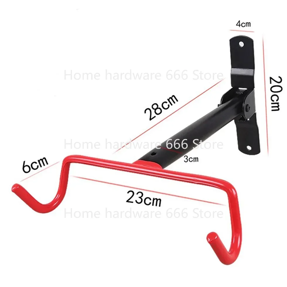 Mountain Bike Folding Display Hook Bike Wall Fixed Double Hook Mountain Bike Hanging Frame Parking Rack