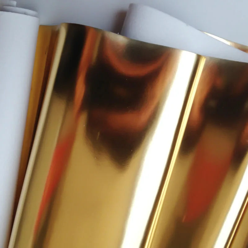 Holographic Mirror Shiny PU Leather Fabric - Designer Metallic Glossy Sheet/Roll for DIY Bags Bows Clothing & Craft Material