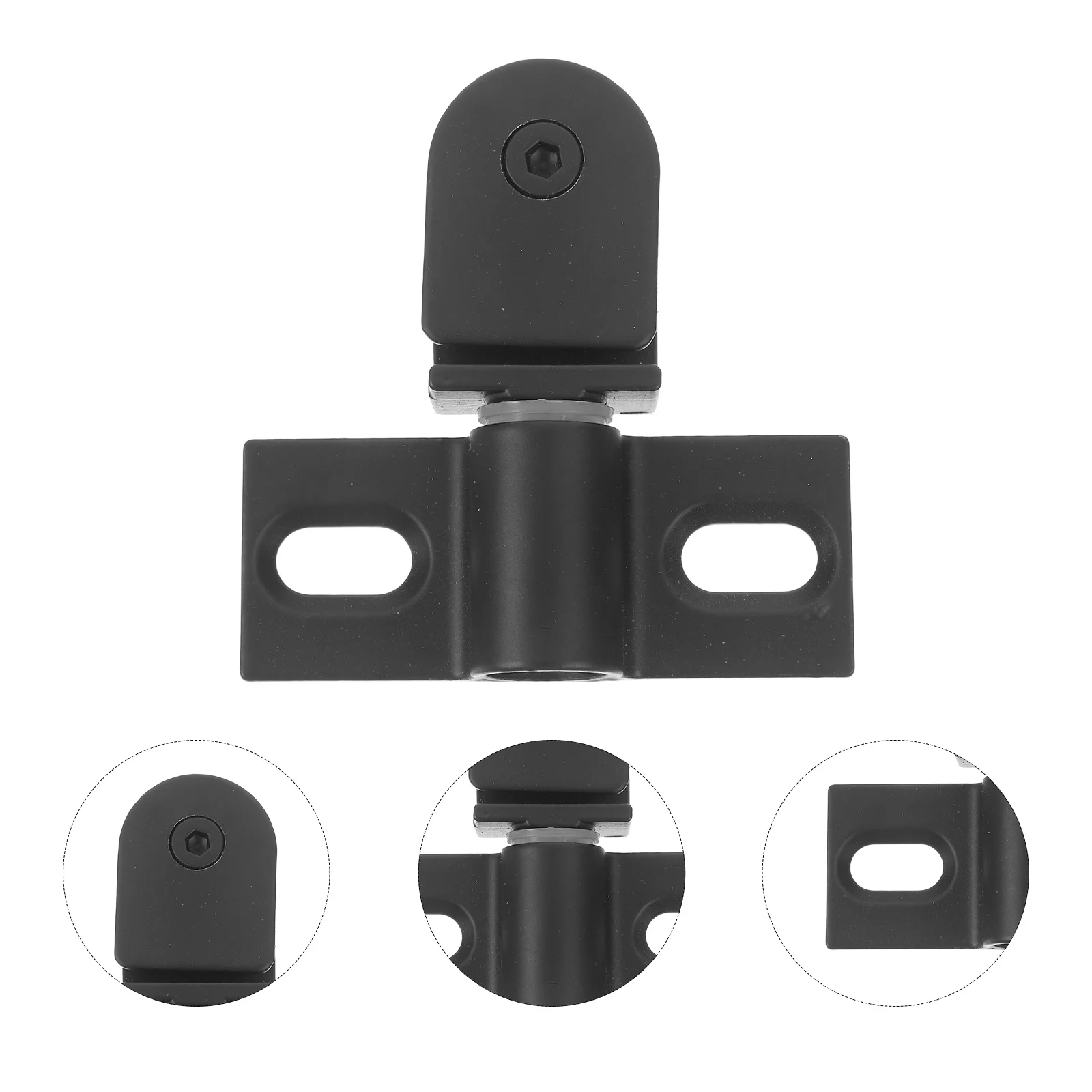 

Durable Stainless Steel Shower Door Hinges Pivot Hardware Two-Way Opening Glass Clamp Accessories Modern Sleek Bathroom Decor