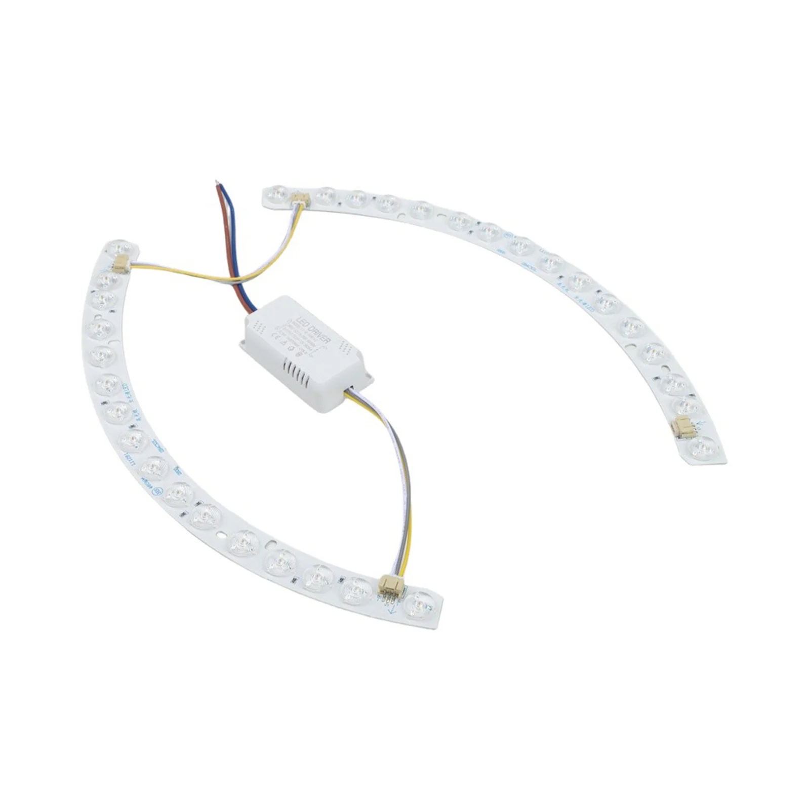 Curved LED Light with Lens Technology 24W 48W Dual Mode Tricolor Lighting Suitable for Ceiling Fan and Room Lighting