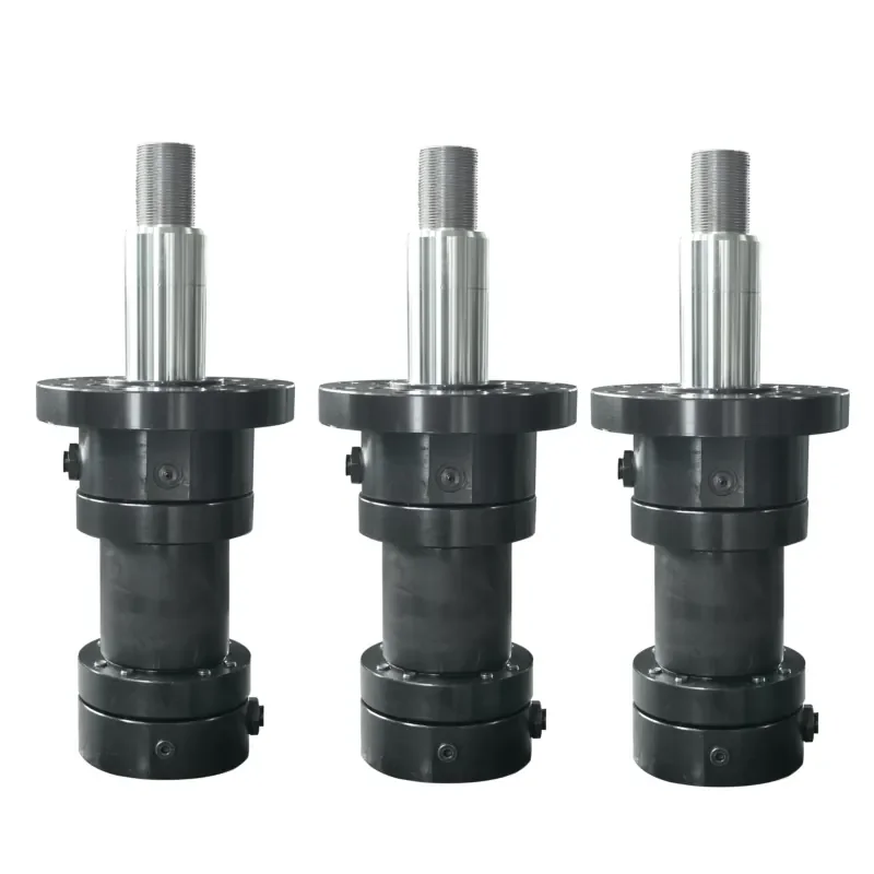 Engineering Equipment Telescopic Hydraulic Double Acting Single Cylinder Flange 17ton Clamp Hydraulic Cylinder Piston