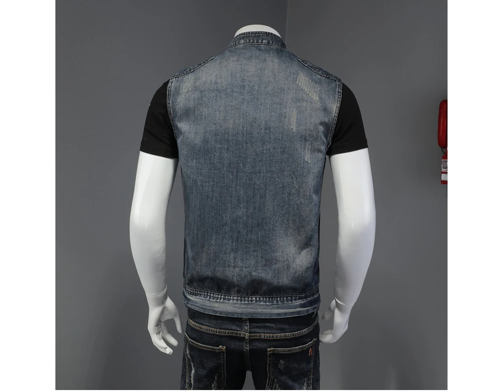 DIMUSI Mens Denim Vests Vintage Fashion Design Retor Sleeveless Jackets Men Streetwear Ripped Hole Punk Jean Waistcoats Clothing 11 S9fa1c540f6ca47f3a4eb007b5bc4b404p