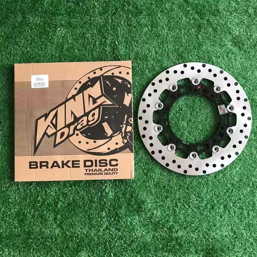 Motorcycle 260MM Front Brake Disc 3 Holes Floating 10 Pin For Aerox NVX NMAX 155 Bracket Disc Brake Disc Brake Plate
