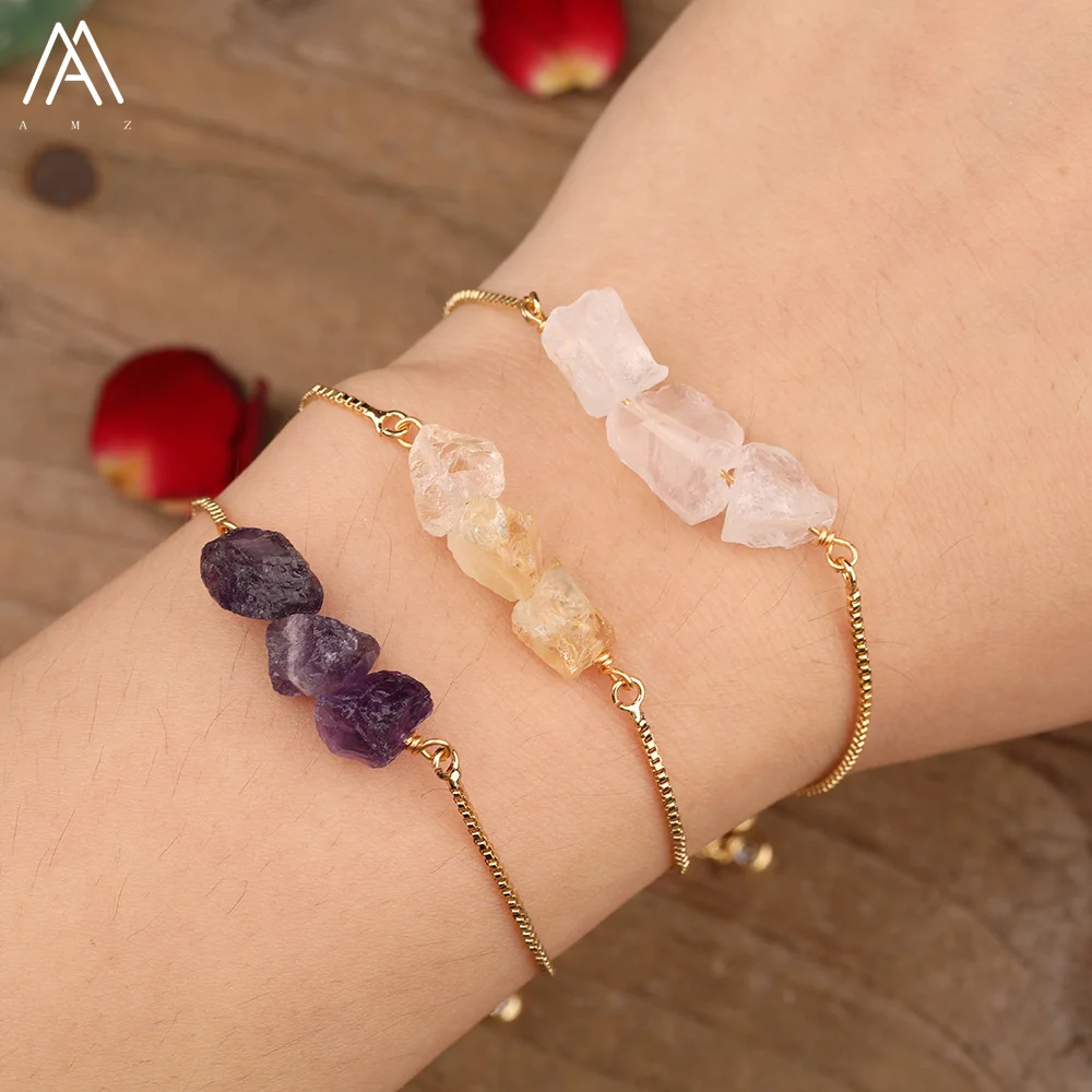 

Krasdalls Bracelet Adjustable Healing Crystal Quartz Jewelry Chip Bead Gift New Personalized Wholesale