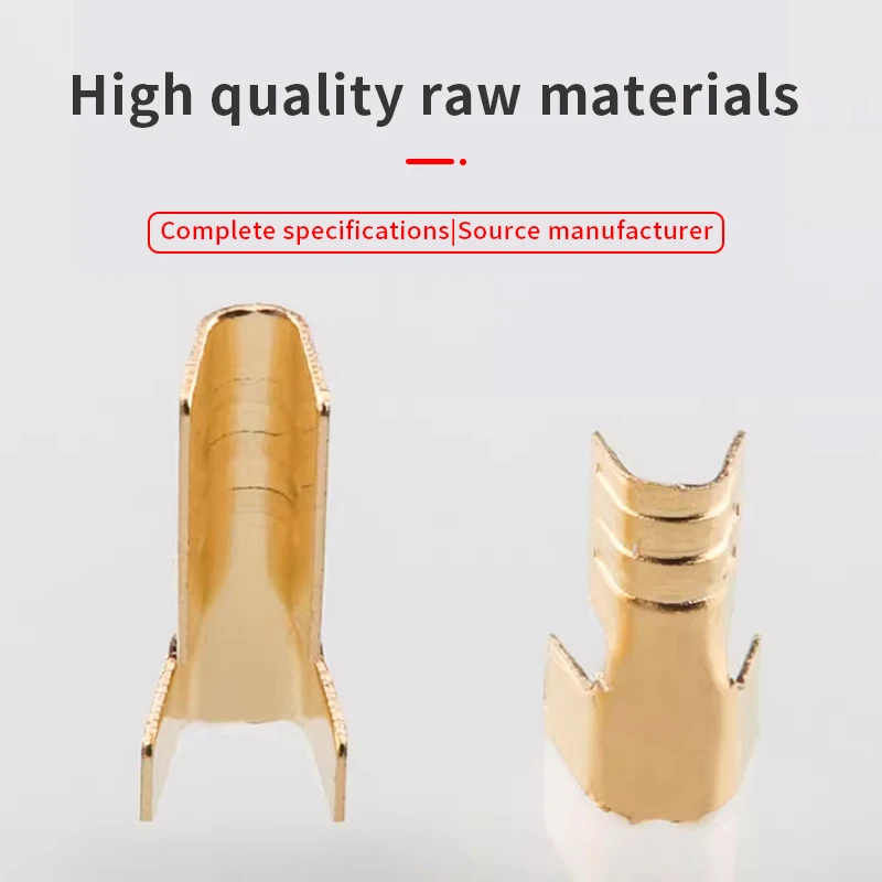 100/200pcs DJ452-2/3 type parallel wire buckle terminal block wire connector cold pressed copper buckle wire buckle