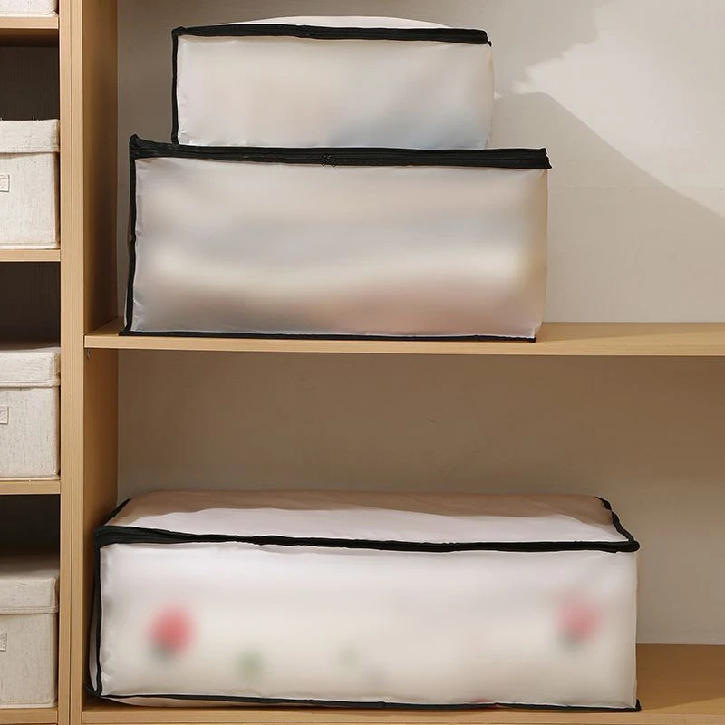 New Quilt Dust-proof Storage Bag Translucent Visible Clothes Storage Organizer Bag Multi-purpose Household Sundries Storage Bag