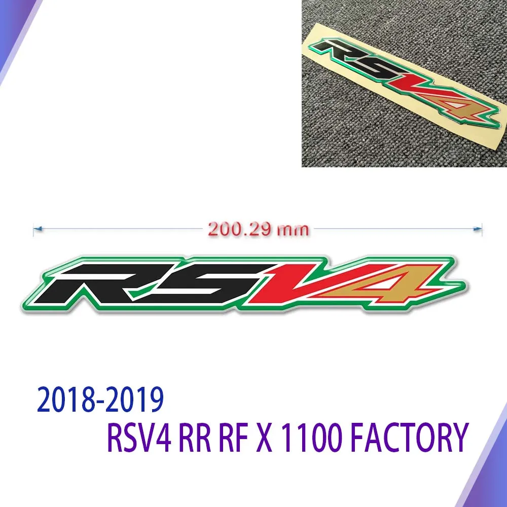 

For Aprilia RSV4 RR RF X 1100 Factory Motorcycle Stickers Tank Pad 3D Side Panel sticker Fuel Protector Fairing Emblem 2018 20