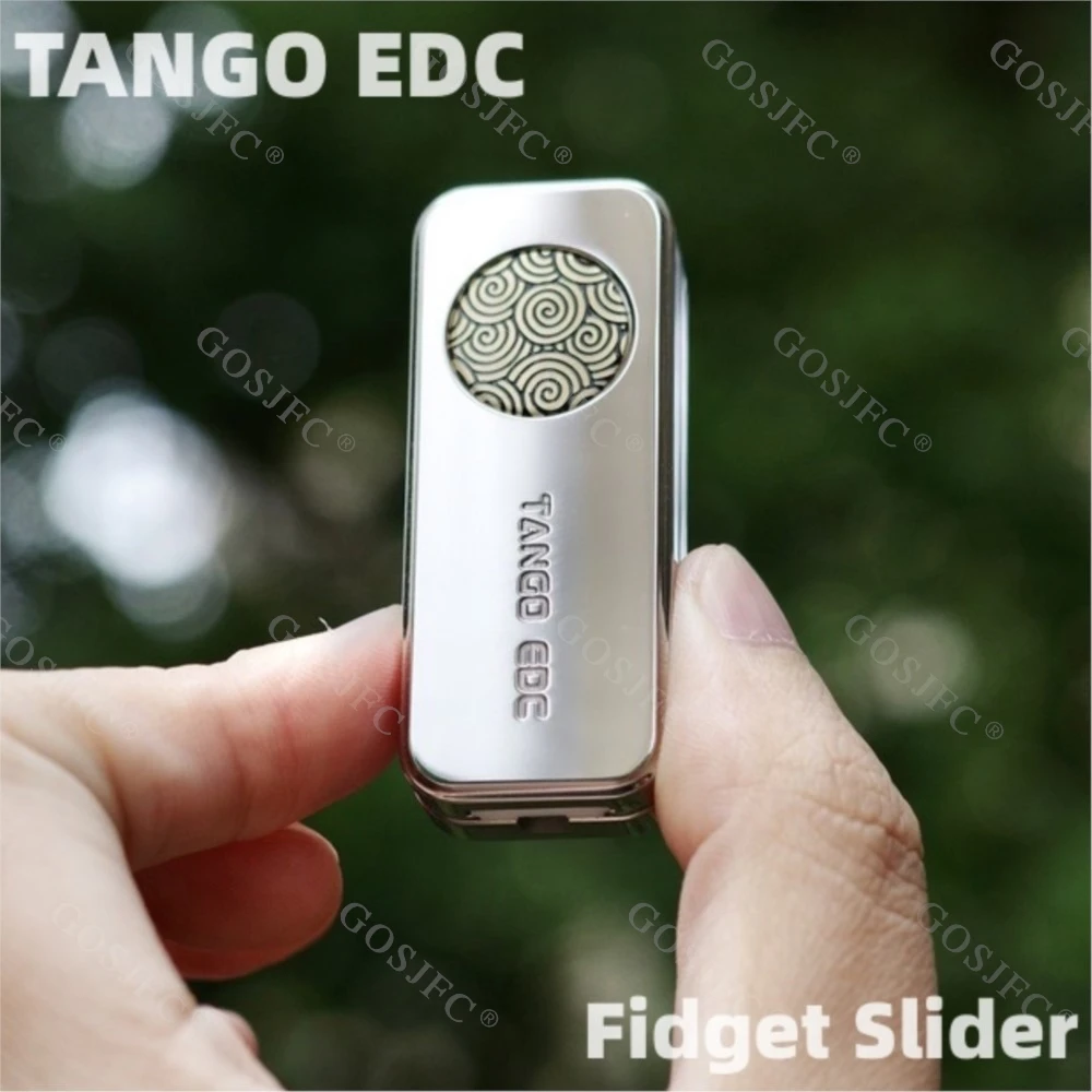 

TANGO EDC Titanium Polishing Mechanical Push Slider Metal Stress Relief Toy Fidget Toys For Adults