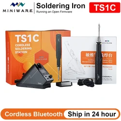 TS1C MINIWARE Stazione di saldatura a batteria 45W Bluetooth 4.2 Tecnologia di strumento di riparazione SMD per rilavorazione super condensatore ad alta efficienza