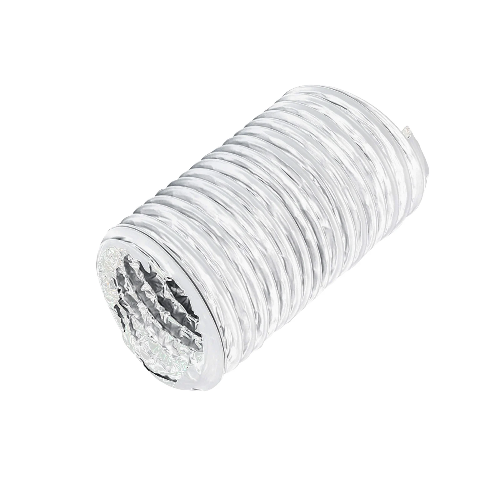 Aluminum Ducting Air Vent Hose Dryer Vent Tube 19 Feet Long for Laundry Room Heating and Cooling Fan Duct Household Green Houses