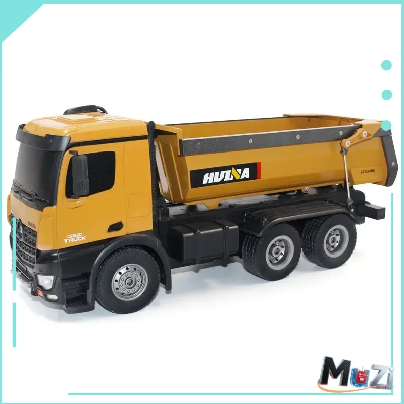 Huina 1573 1:14 2,4 g 10-Kanal große Fernbedienung Technik Spielzeugauto Legierung Auto Strandspielzeug elektrische Fernbedienung Spielzeug Dump