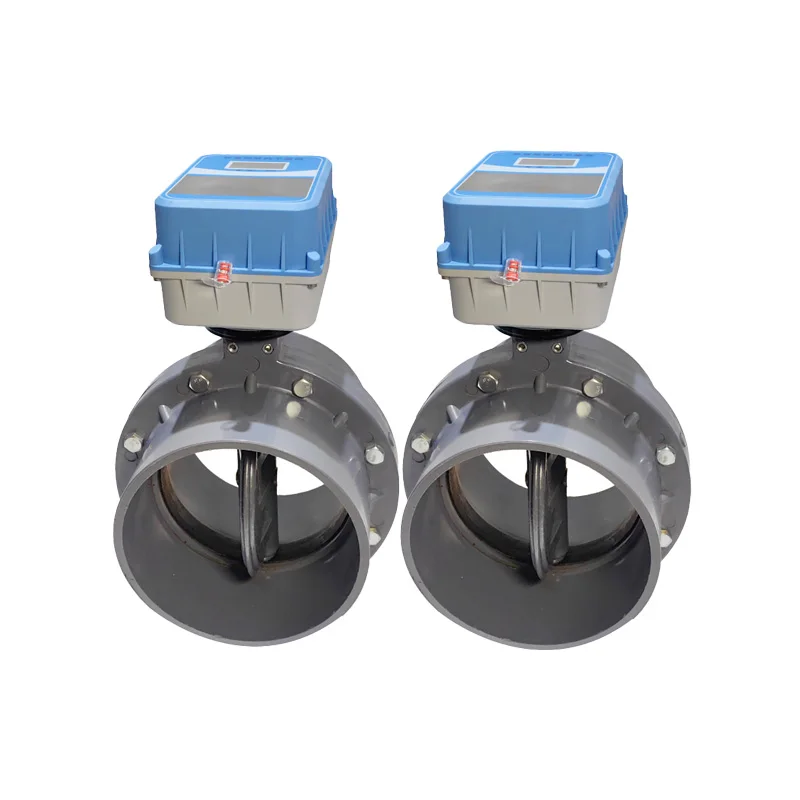 DN50 DC24V صمام فراشة متعدد العيار مفتاح ذكي للتحكم في رقاقة المياه صمام حديد الزهر DC24V