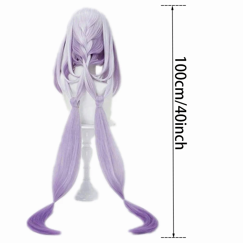 Nouveau Castorice Cosplay perruque synthétique Halloween noël jeu de rôle fête bande dessinée jeu d'exposition Honkai Star Rail longues queues de cheval