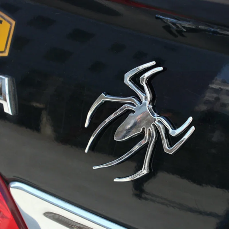 3D Car Stickers Metal 3D Spider Car Logo Gold/Silver Car Styling Accessories Metal Sticker Chrome Spider Badge Emblem Decorate