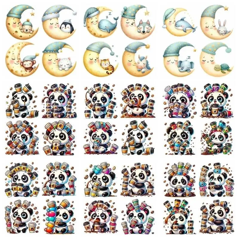 14CM Panda Moon Set…