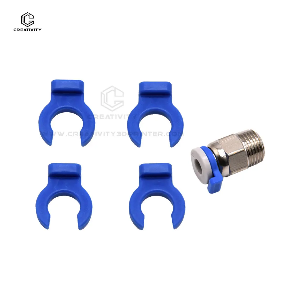 

PC4-01 Pneumatic Fittings Connector Straight Air 3D Printer Copper For Ender 3 MK8 CR10 Extruder Perforated Pneumatic Connector