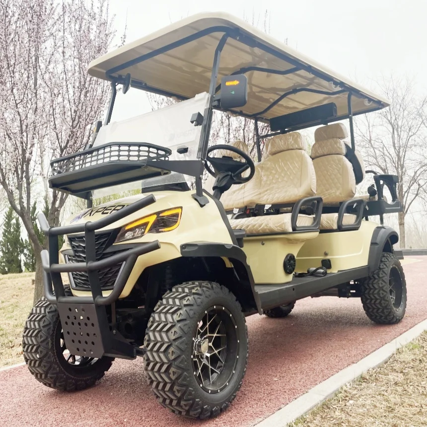 

China Street Legal New 48V 60V 72V Lead-Acid Battery And Lithium Battery Optional Powered Club Car Off Road Electric Golf Cart