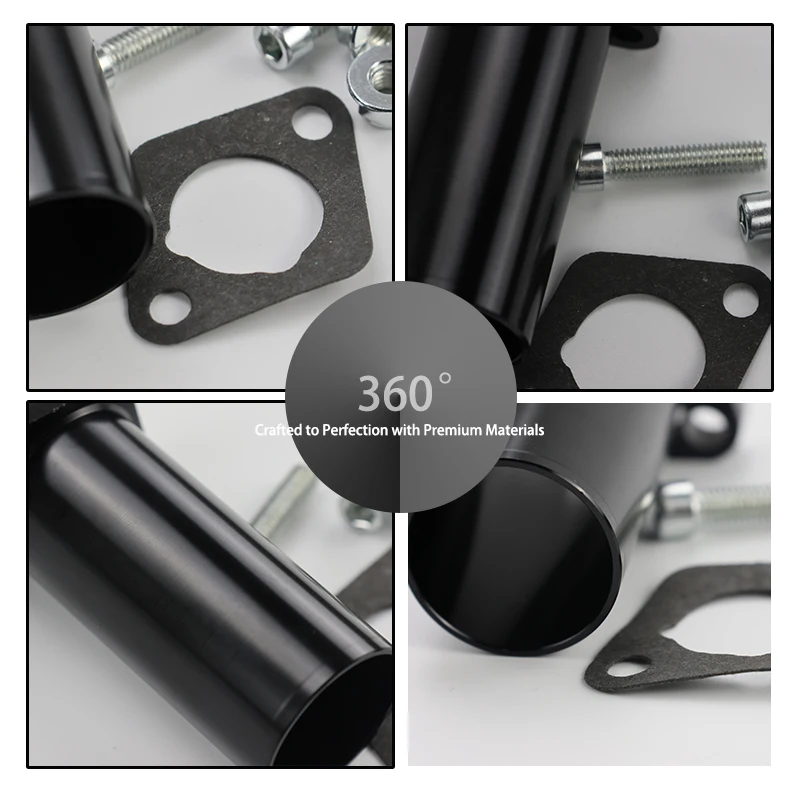 LINGQI RACING Motorcycle CNC Intake Pipe Manifold Dirt Pit Bike Adapter Inlet Pipes Gasket Screw Pulse For Off Road Motocross