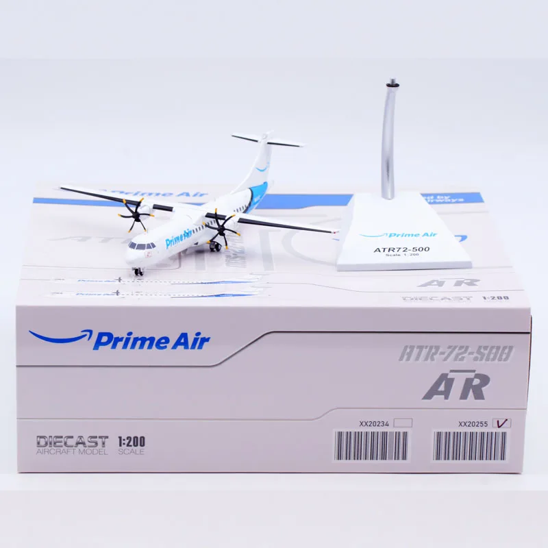 XX20255 Alloy Collectible Plane Gift JC Wings 1:200 Amazon Prime ATR72-500F Diecast Aircraft Model N967AZ With Stand