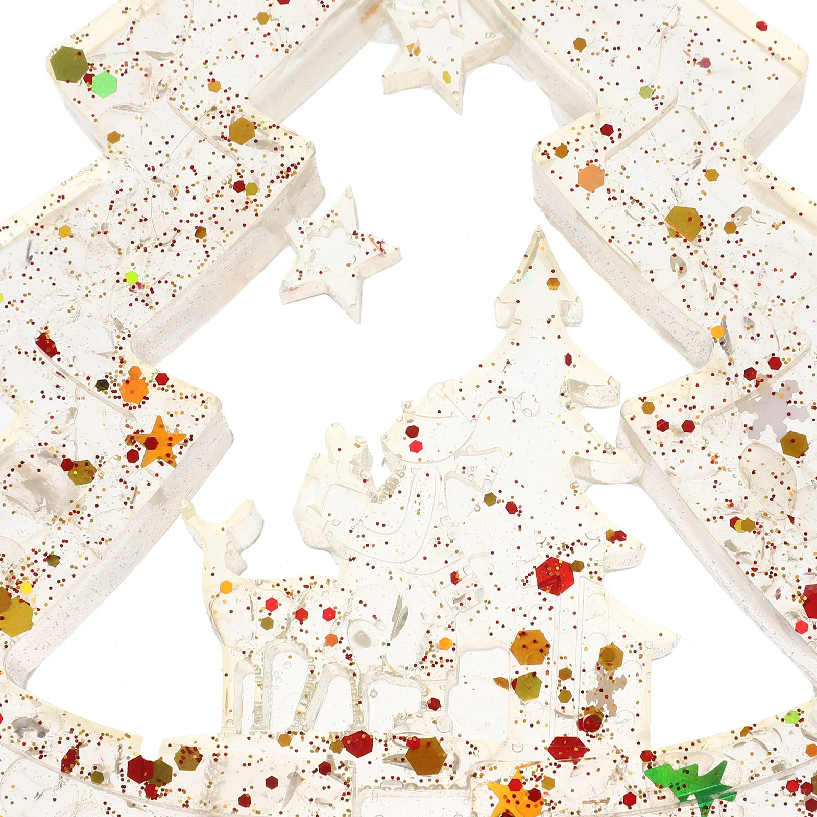 

Small Mini Christmas Tree Crystal Resin Desktop Decor Tabletop Xmas Tree Holiday Decoration Christmas Supplies Festive Table