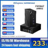 FIREBAT AM02 MINI PC AMD Ryzen 5 6600H 16GB DDR5 RAM 512GB SSD WIFI6 BT5.2 For Work Gaming Portable Desktop MINI-PC Computer