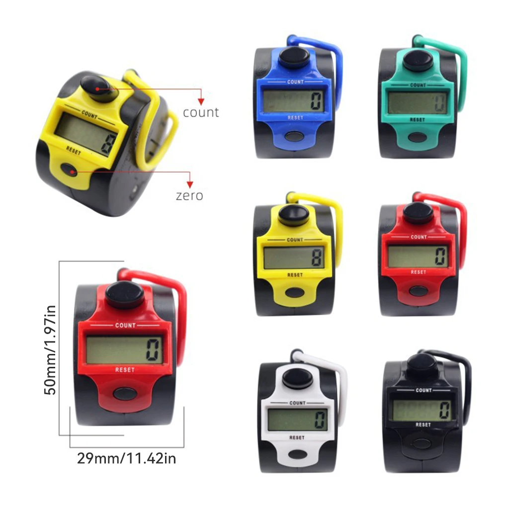 Tally Counter Knit Row Clickers 5 Digit Enumerator LCD Counting Tool