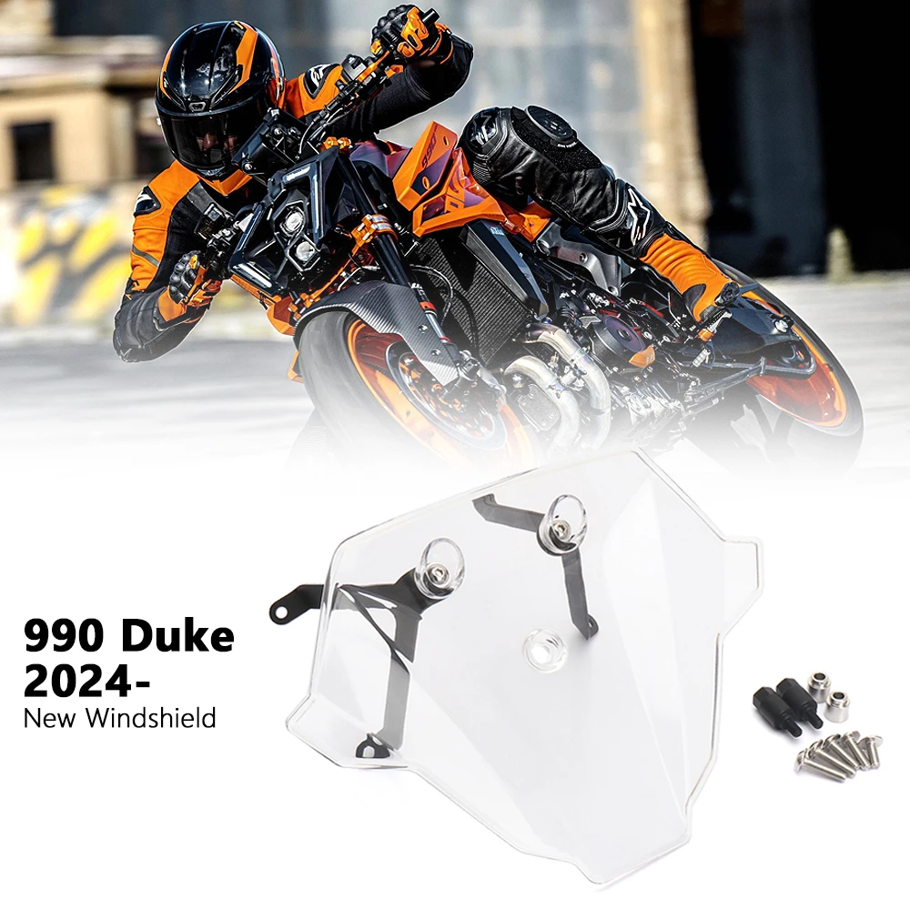 

New 2024 2025 For 990 DUKE 990Duke Duke 990 Motorcycle Accessories Windshield Windscreen Screen Visor Kit 3 Color