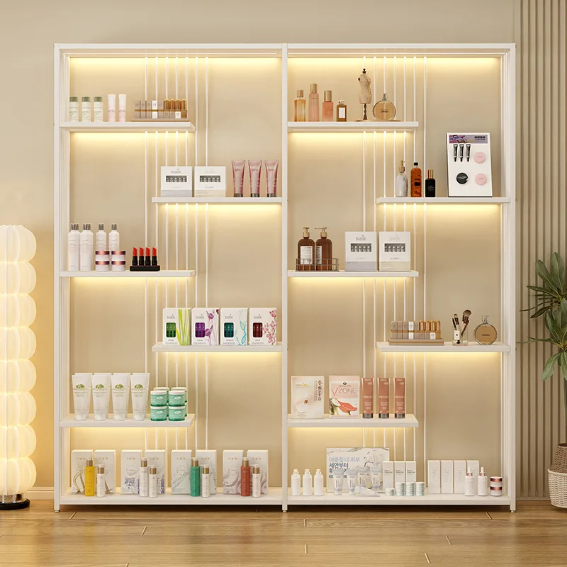 Nail Art Storage Cabinet Nail Polish Display Beauty Salon Makeup Storage Cabinet Nail Shop Cosmetics Display Sta