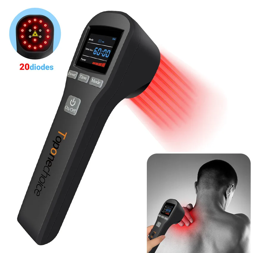 

16x650nm+4x808nm 880mW Infrared Light Therapy Cold Laser Device For Shoulder Arthritis Pain Relief Wound Healing Health Care