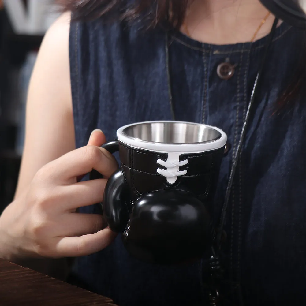 

Resin Material Boxing Glove Mug Boxing Glove Design Heat Resist Boxing Themed Tea Cup Large Capacity Themed Design