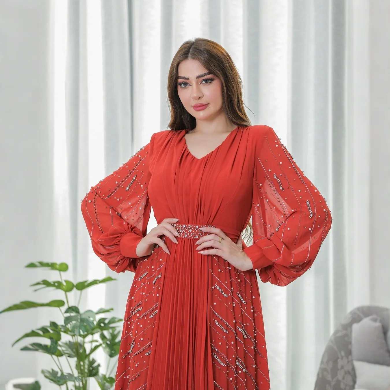 Mode Vrouwen Lange Jurk Moslim Abaya Diamanten Party Gown Dubai Kaftan Eid Djellaba Islam Jalabiya Vrouwen Musulmane Vestidos Gewaad