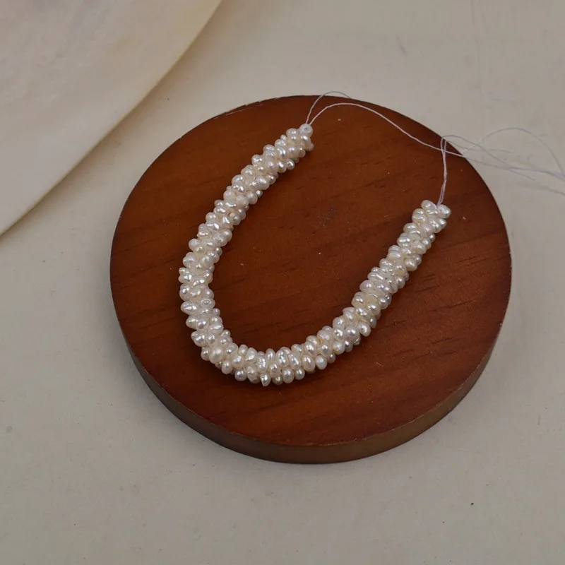

Freshwater Pearl Twisted Chain Snake Multi-Layer Hand-Woven Loose Beads for Making DIY Jewelry Semi-Finished Product Accessories