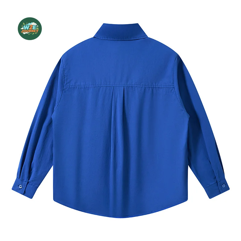 W2EJOURNEY EU US Size Luxury Quality Travel Shirt Autumn Holiday Street Colleague Hiking Camp Business Casual Unisex Shirt