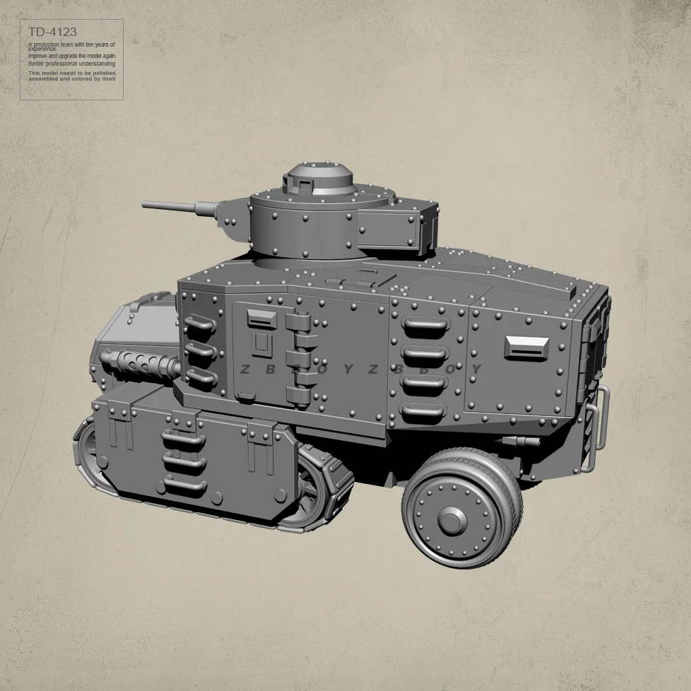 1/144 50mm Resin model kits figure colorless and self-assembled (Tank) TD-4123