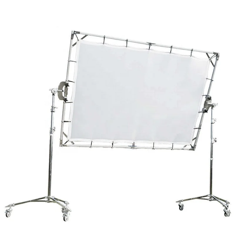 Portable Butterfly Diffuser Reflector Frame Light Modifier Panel Collapsible Sun Scrim Kit 1.5*2m