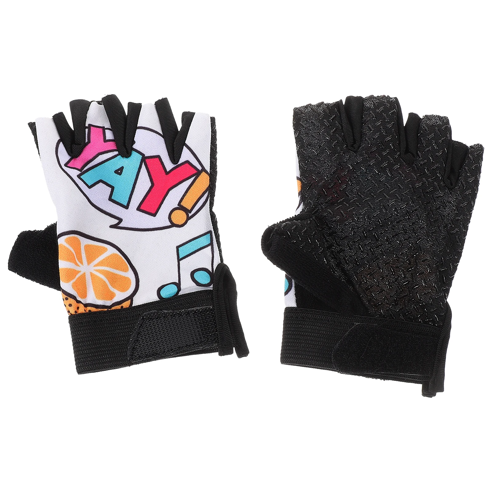 

Kids Cycling Gloves Breathable Bike Sports UV Protection Half Finger Outdoor Riding 12 Years Shock Absorbing Anti Slip