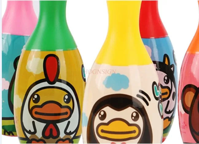 ชุดโบว์ลิ่งสําหรับเด็กในร่มปริศนาพลังเด็กอายุ 1-5 ปีของเล่นกีฬา