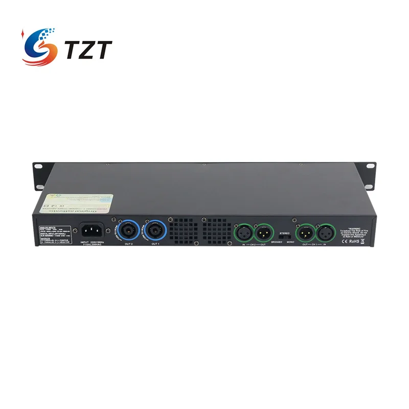 TZT GAP-C1000 A/GAP-C1000 B/GAP-C1000 C 600Wx2 Professional Class D Power Amplifier 2 Channel Power Amp for Bar Disco Concerts