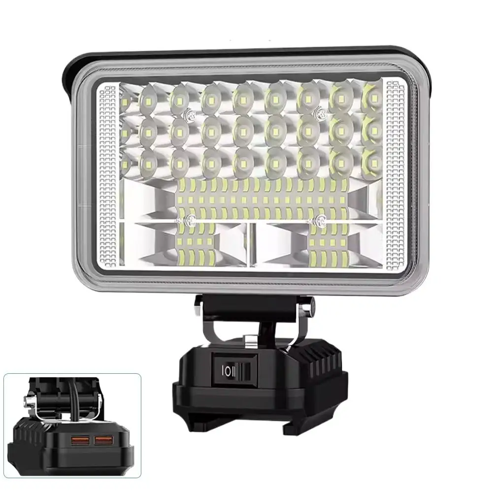 Portable Work Light For Makita LED Lights Floodlight Flashlight 14.4-18V Battery Lamp Outdoor Flashlight Camping Emergency Light